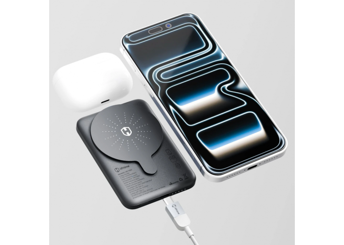 PowerBank HPrime Hybrid10 10000mAh Wireless USB-C Grafite 