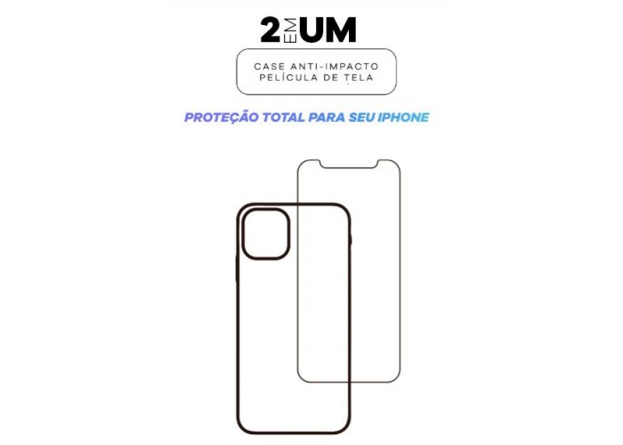 Kit Case Película  - Para iPhone 15 Plus