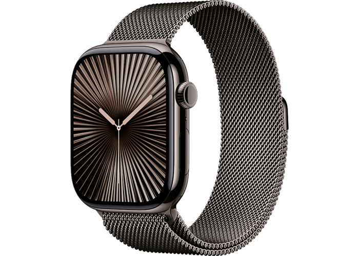Watch Series 10 42mm Caixa de titânio Pulseira milanês GPS+Celular