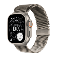Watch Ultra 3 49mm Pulseira estilo milanês de titânio - Natural