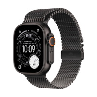 Watch Ultra 3 49mm Pulseira estilo milanês de titânio - Preto