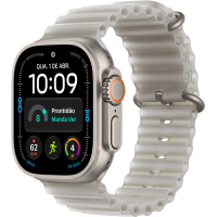 Watch Ultra 4 49mm Pulseira Oceano Cinza-translúcido - Natural -  Pré-Venda