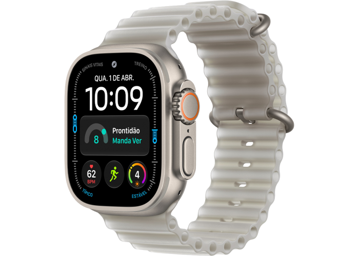 Watch Ultra 4 49mm Pulseira Oceano Cinza-translúcido - Natural -  Pré-Venda