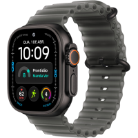 Watch Ultra 4 49mm Pulseira Oceano Preto-translúcido - Preto -  Pré-Venda