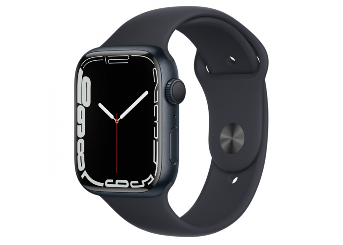 Apple Watch Series 7 45mm Caixa Meia-noite de Alumínio com Pulseira Esportiva: Modelo GPS