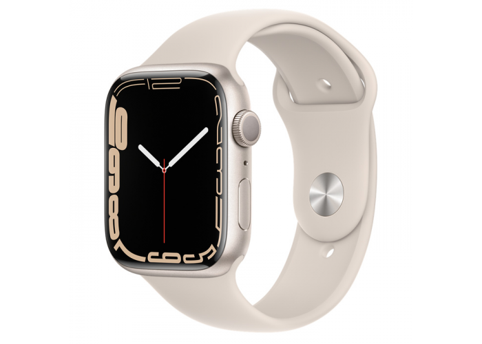 Apple Watch Series 7 45mm Caixa Estelar de Alumínio com Pulseira Esportiva: Modelo GPS