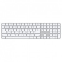 Magic Keyboard com Touch ID e teclado numérico - Branco - Cabo USB‑C - Seminovo